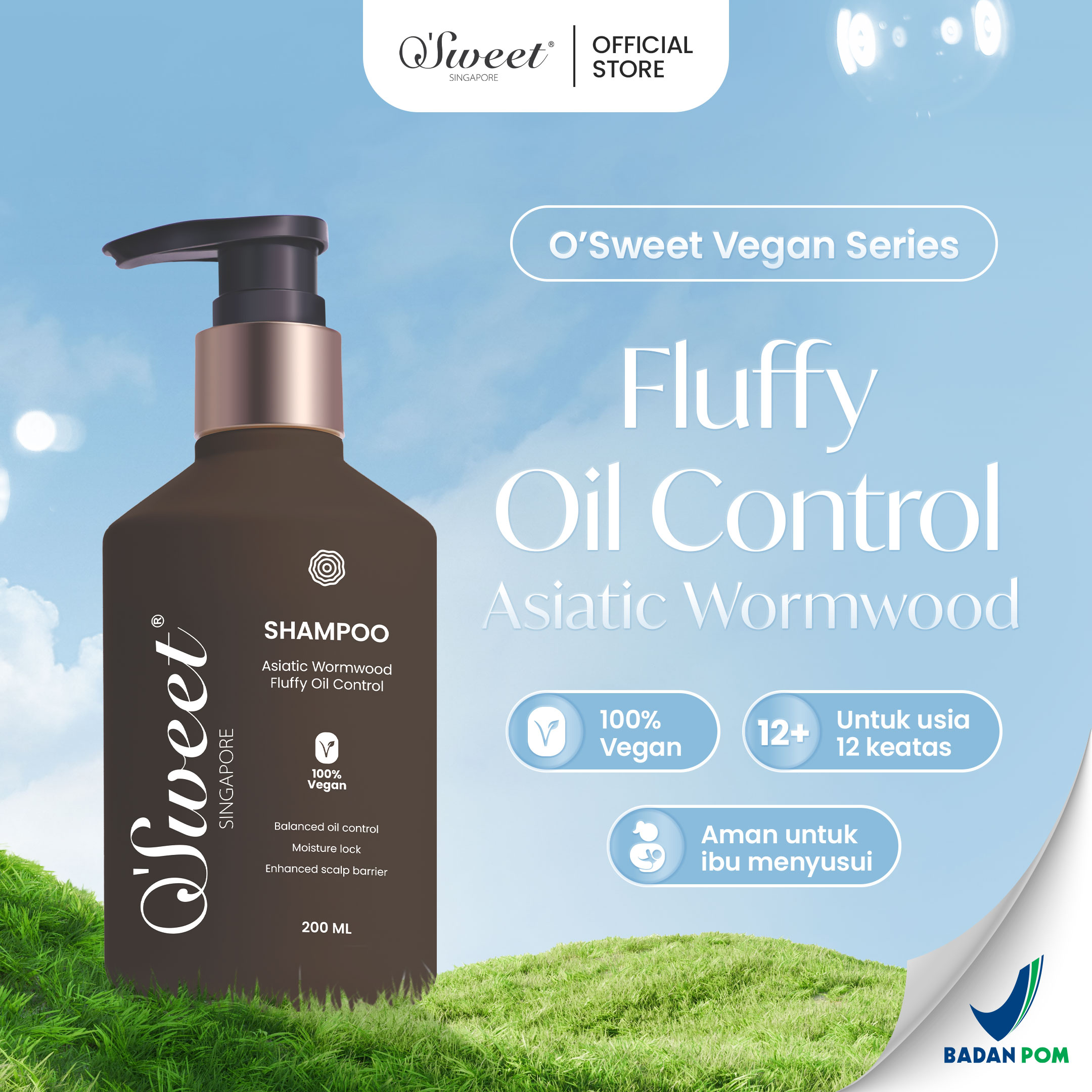 Asiatic Wormwood Vegan Shampoo 200ml