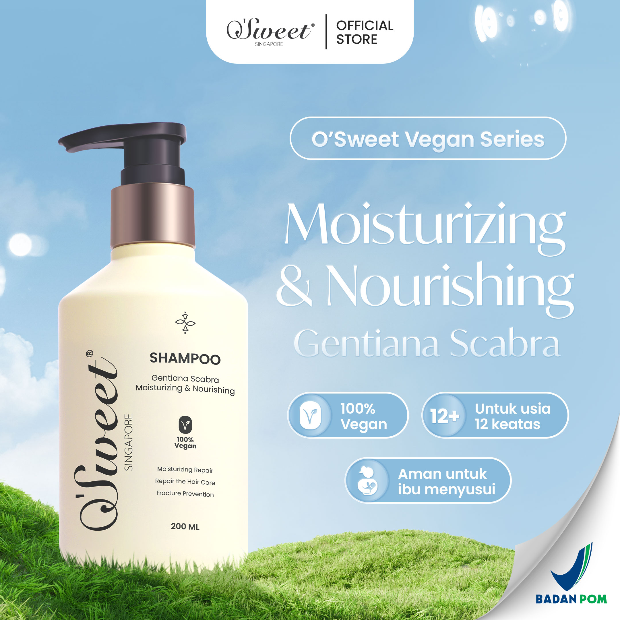 Gentiana Scabra Vegan Shampoo 200ml
